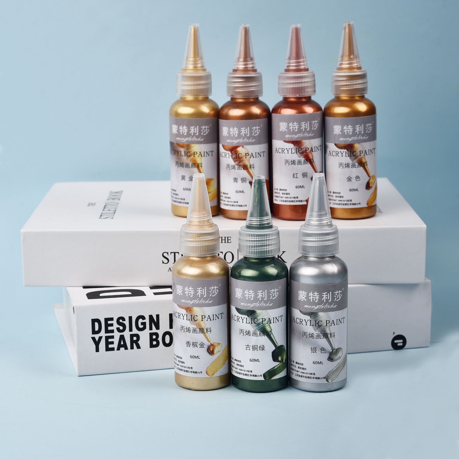 7 Colors 60ml/Bottle Metallic  - Resin Art Bottle ulasan dan harga