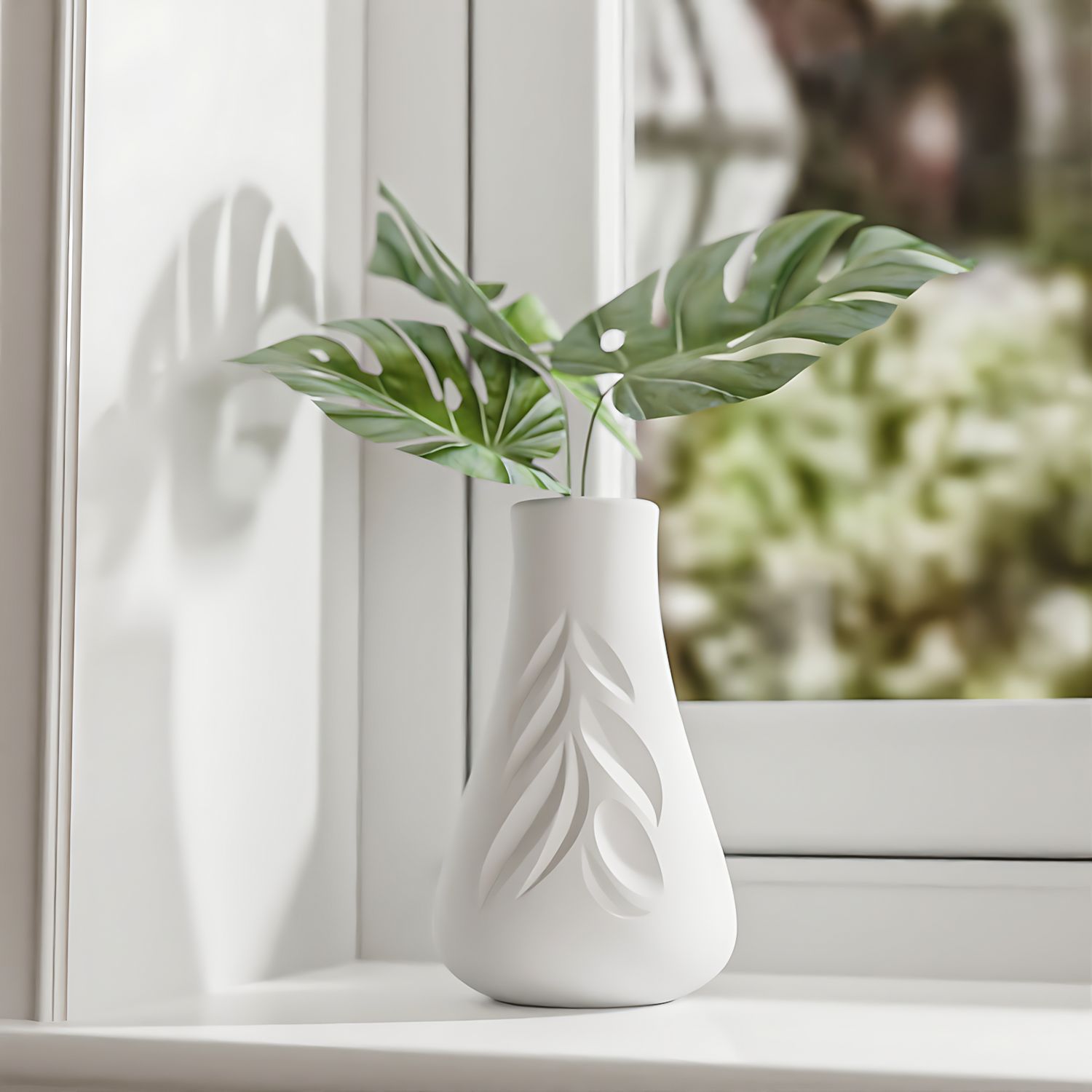 Leaf Texture Vase Silicone Mol - Resin Art Bottle ulasan dan harga