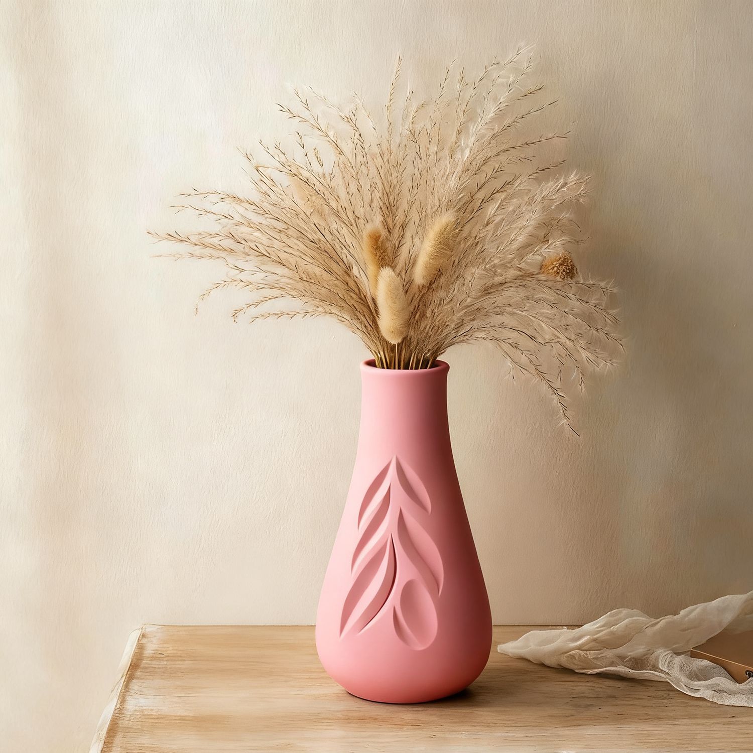 Leaf Texture Vase Silicone Mol - Resin Art Bottle ulasan dan harga