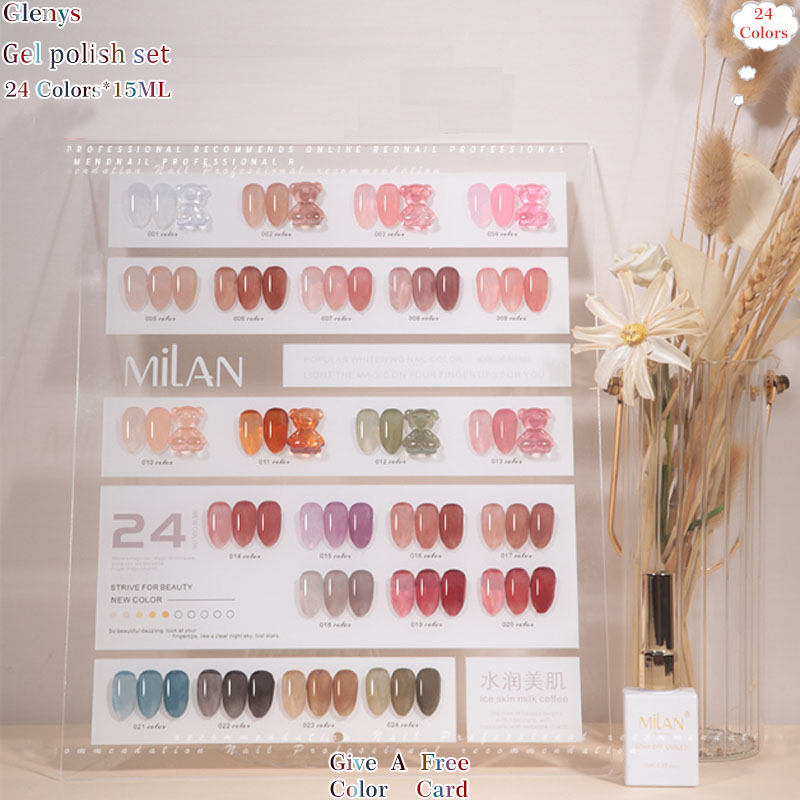 Glenys 24 color nail polish gl - Resin Art Learning ulasan dan harga