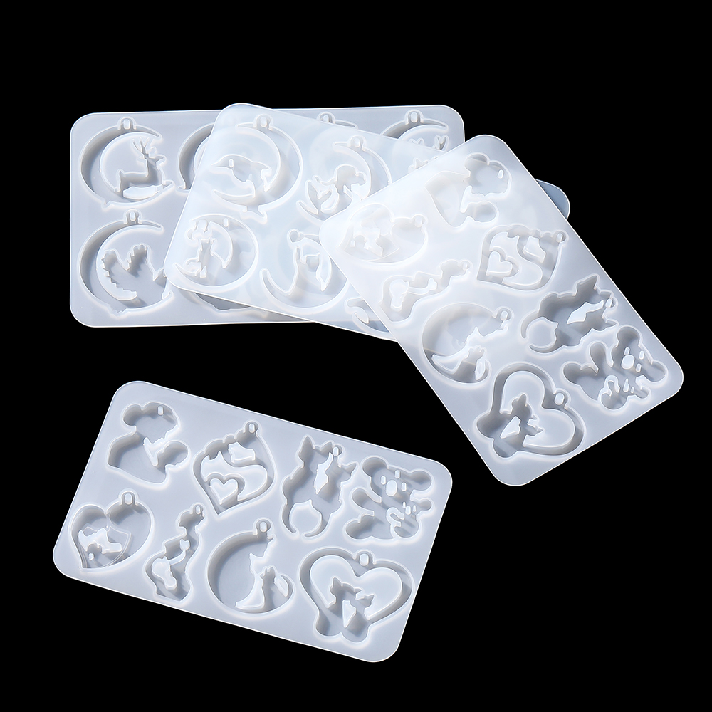 Earring Pendants Epoxy Resin S - Resin Art Alphabet ulasan dan harga