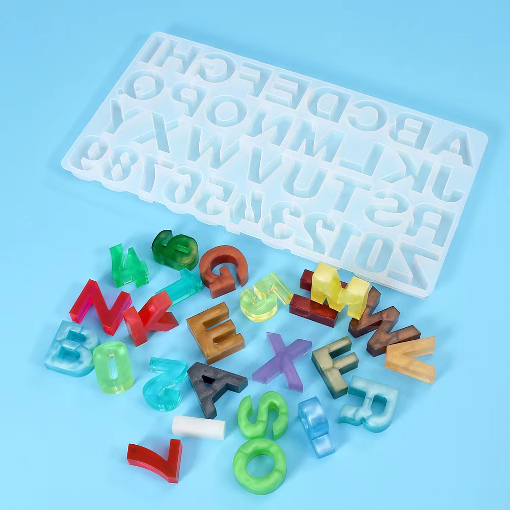 Home DIY Decor 1PC Crystal Epo - Resin Art Alphabet ulasan dan harga