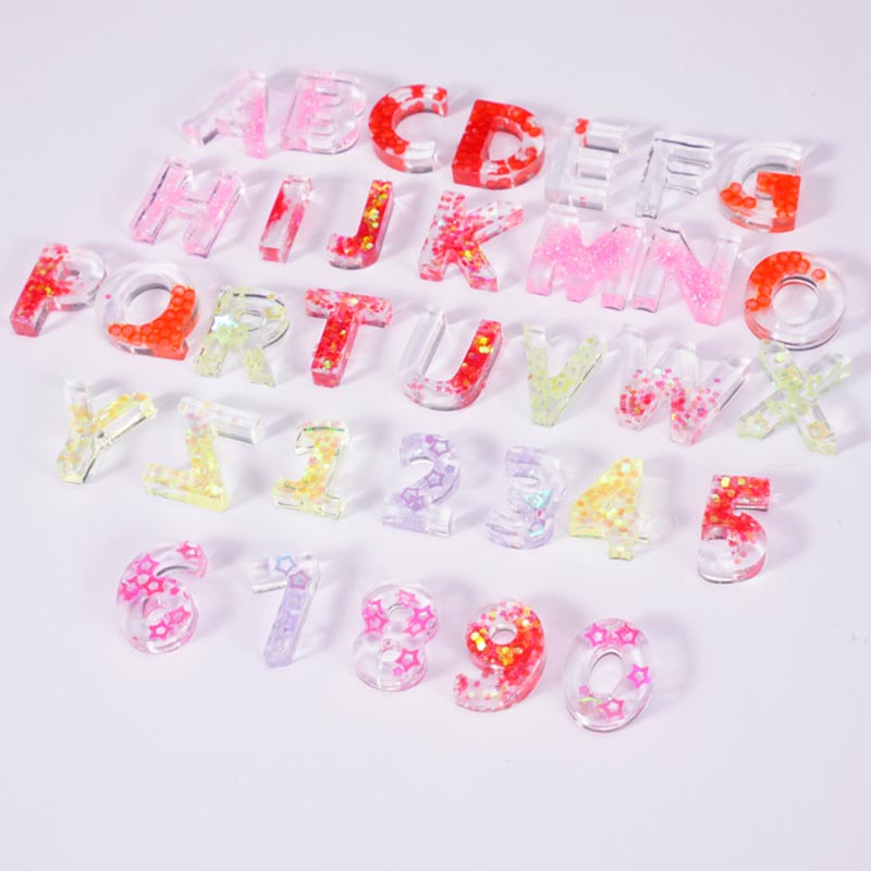 Home DIY Decor 1PC Crystal Epo - Resin Art Alphabet ulasan dan harga