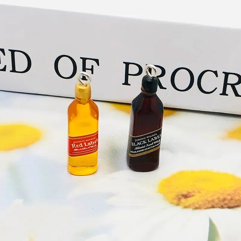10Pcs Tiny Wine Bar Bottle Res - Resin Art Handmade ulasan dan harga