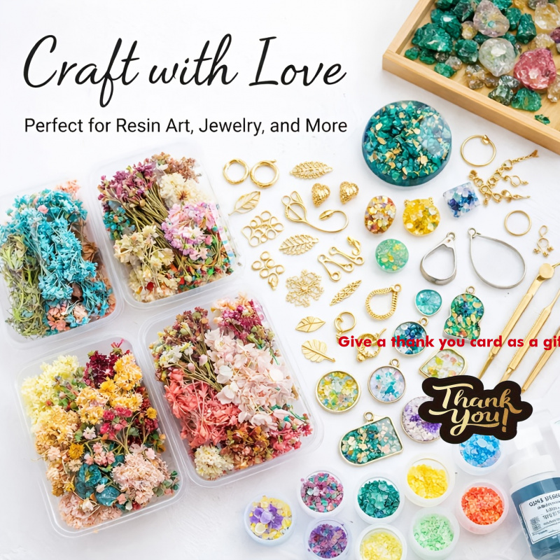 10 Box Mixed Dried Flower Bouq - Resin Art For Wedding Gift ulasan dan harga
