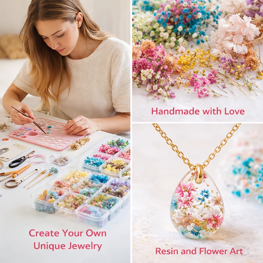 10 Box Mixed Dried Flower Bouq - Resin Art For Wedding Gift ulasan dan harga