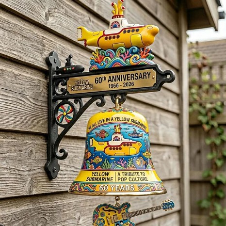 New Resin Yellow Submarine Bea - Resin Art Wall Clock ulasan dan harga