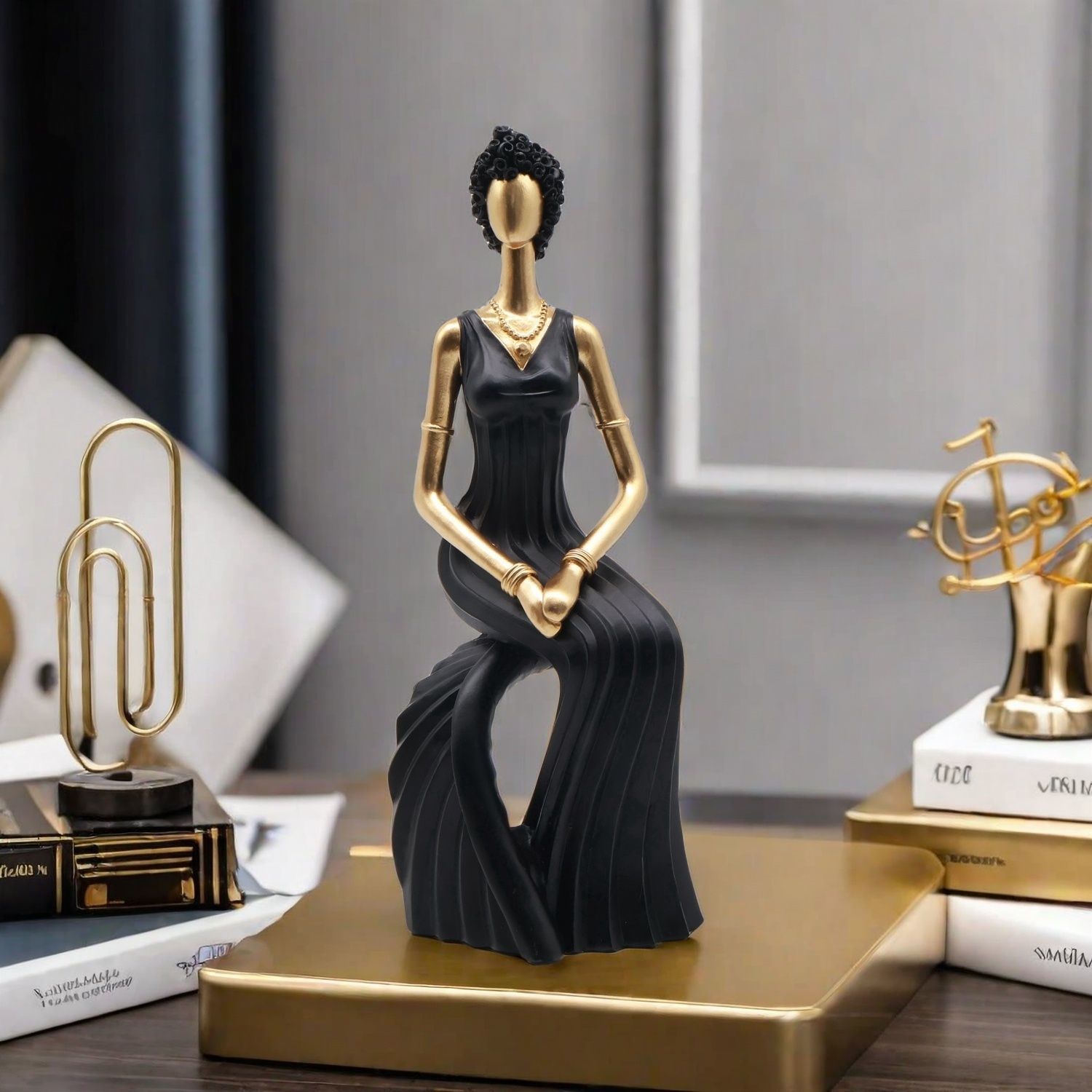 Decor Resin Sculpture Nordic D - Resin Art For Wedding Gift ulasan dan harga