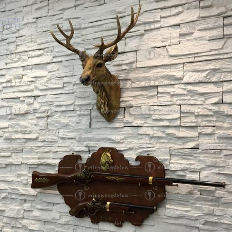 Faux Deer Head 17 inch Faux An - Resin Art Handmade ulasan dan harga