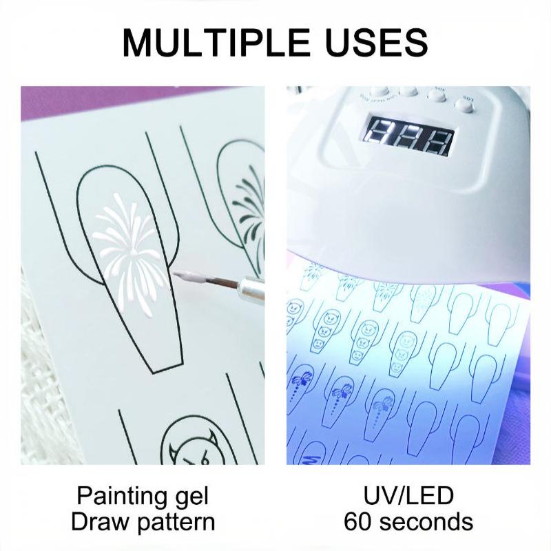 10pcs Nail Art Lines Practice  - Resin Art Guide Free ulasan dan harga