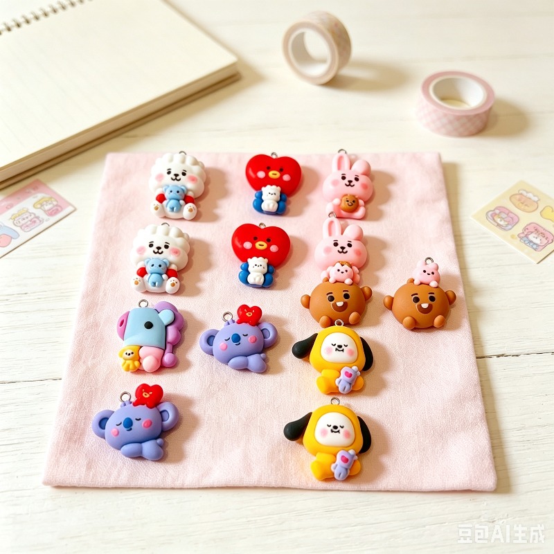 10pcs Kawaii Dog Bunny Cute Re - Resin Art Toys ulasan dan harga