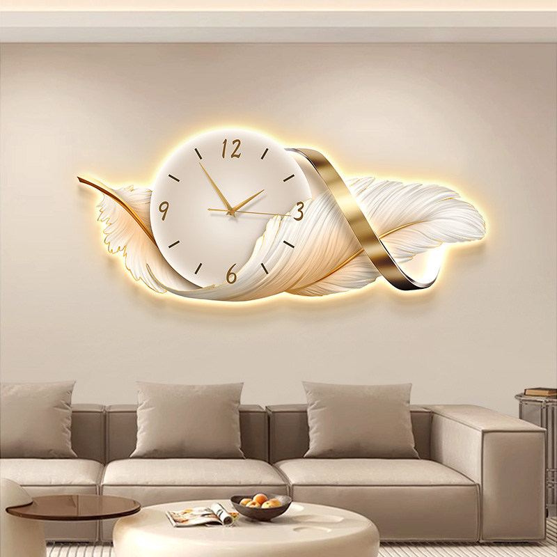 Big Size Metal Wall Art Clock  - Resin Art Wall Clock ulasan dan harga
