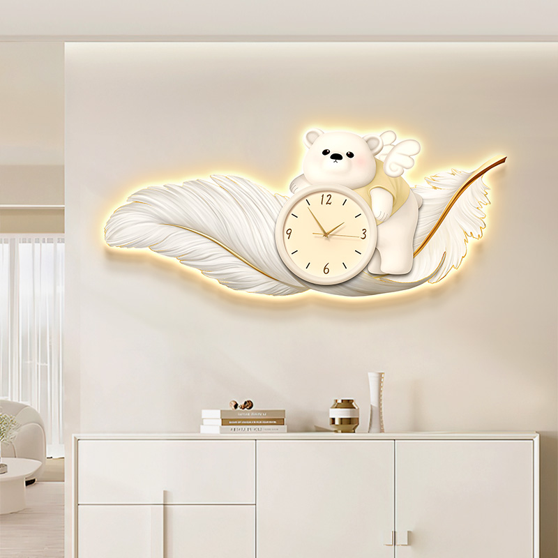 Big Size Metal Wall Art Clock  - Resin Art Wall Clock ulasan dan harga
