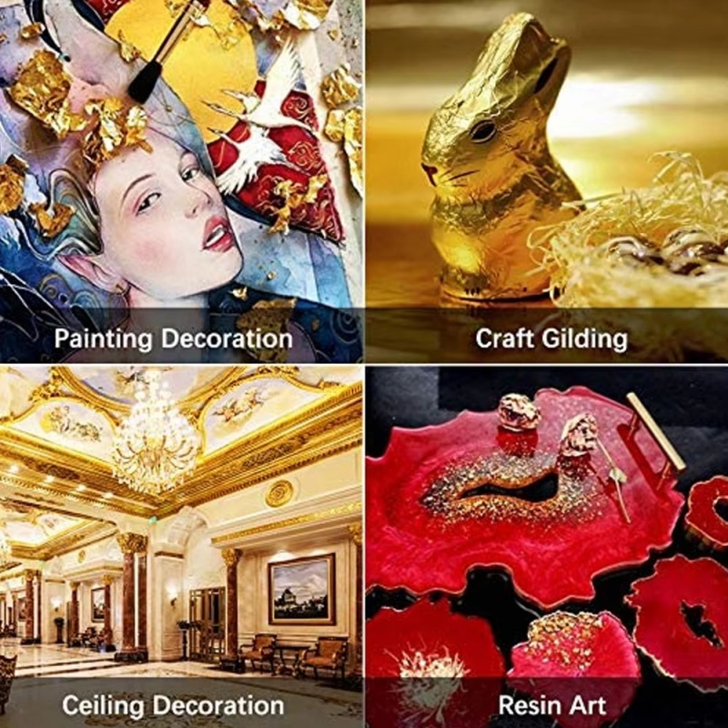 100pcs Imitation Gold Sliver C - Resin Art For Wedding Gift ulasan dan harga