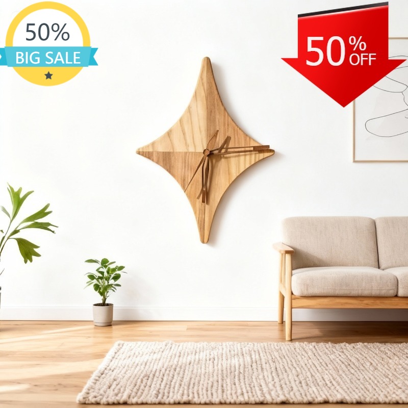 Simple Modern Wall Clock Art C - Resin Art Wall Clock ulasan dan harga