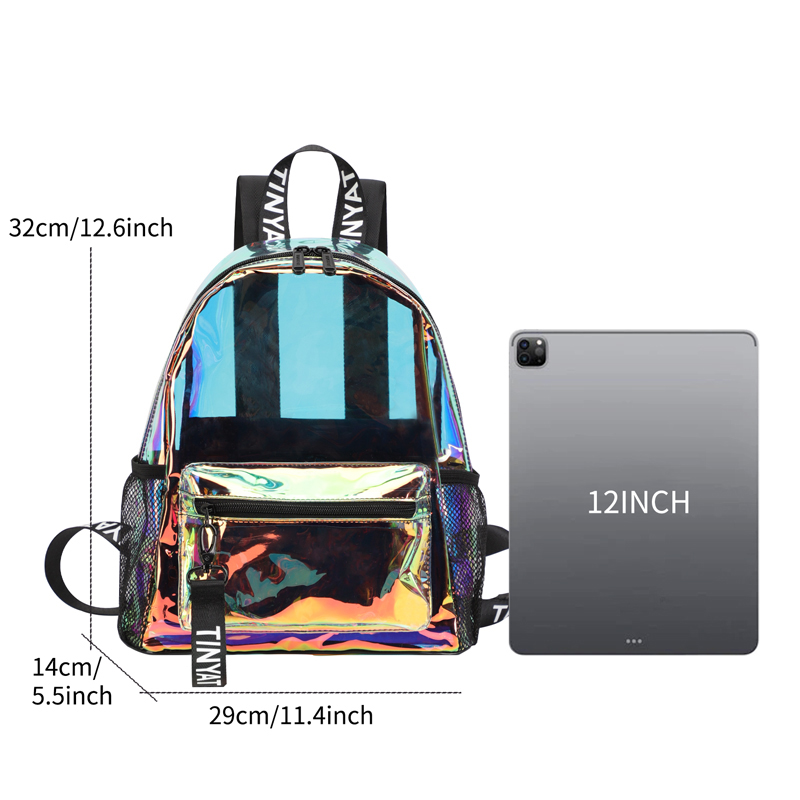 TINYAT PVC Clear Backpacks for - Resin Art Alphabet ulasan dan harga
