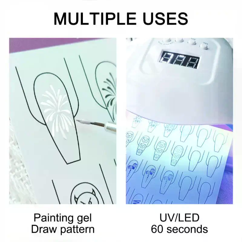 Nail Art Lines Practice Paper  - Resin Art Guide Free ulasan dan harga