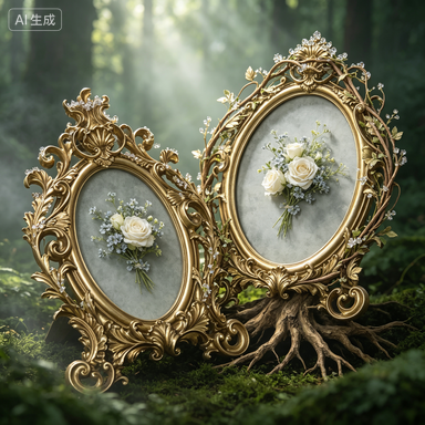 Retro Gold Oval Resin Photo Fr - Resin Art For Wedding Gift ulasan dan harga