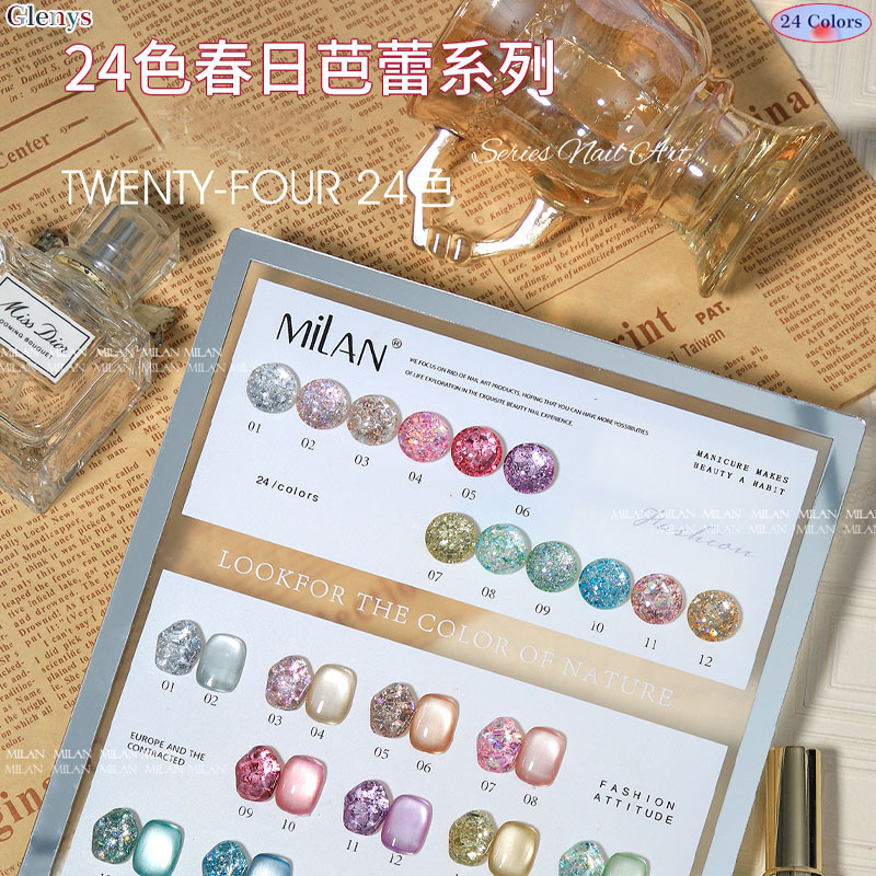 Glenys 24 color nail polish gl - Resin Art Learning ulasan dan harga
