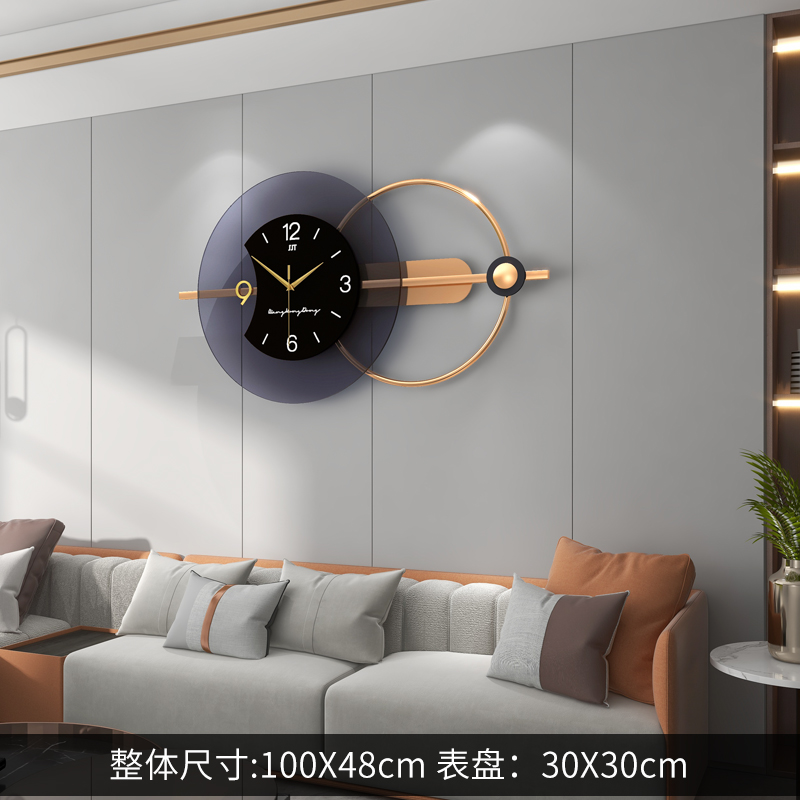Modern Metal Wall Clocks Livin - Resin Art Wall Clock ulasan dan harga
