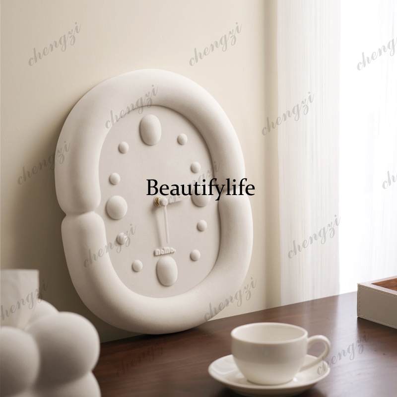 Silent Aesthetic Wall Clocks L - Resin Art Wall Clock ulasan dan harga